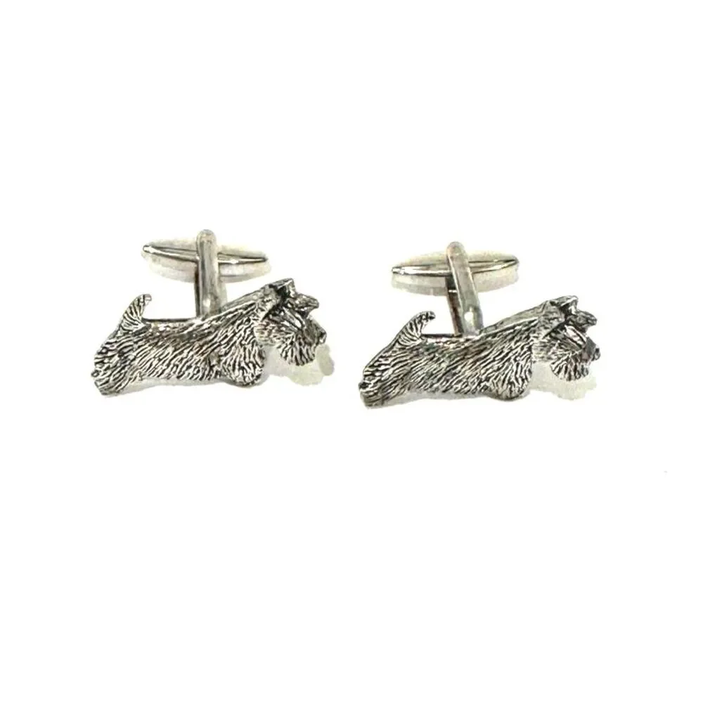 Scottish Terrier Westie Full Body Cufflinks